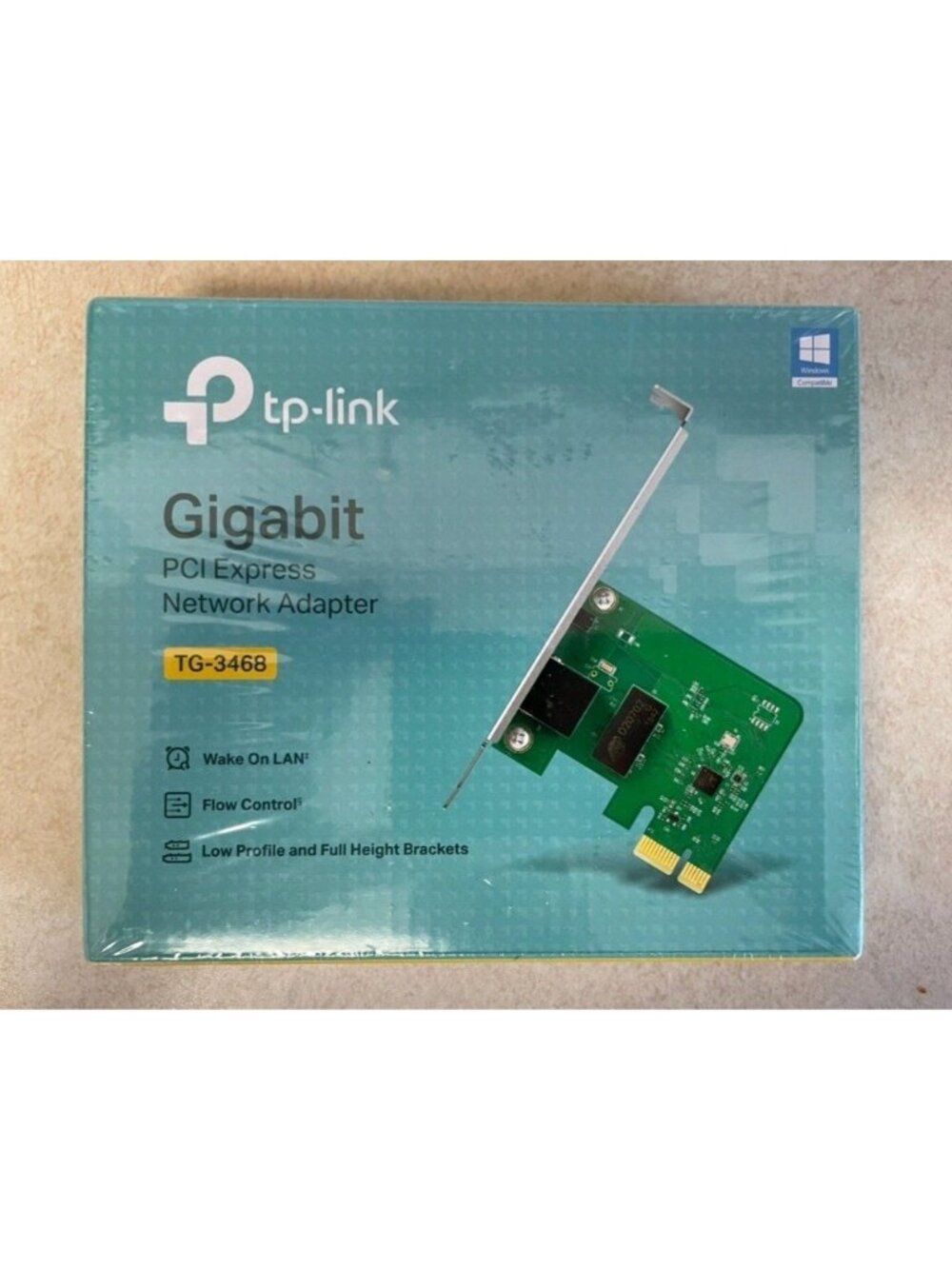 TP-Link TG-3468 PCI-Express Gigabit Ethernet Network Adapter NIB NEW SEALED